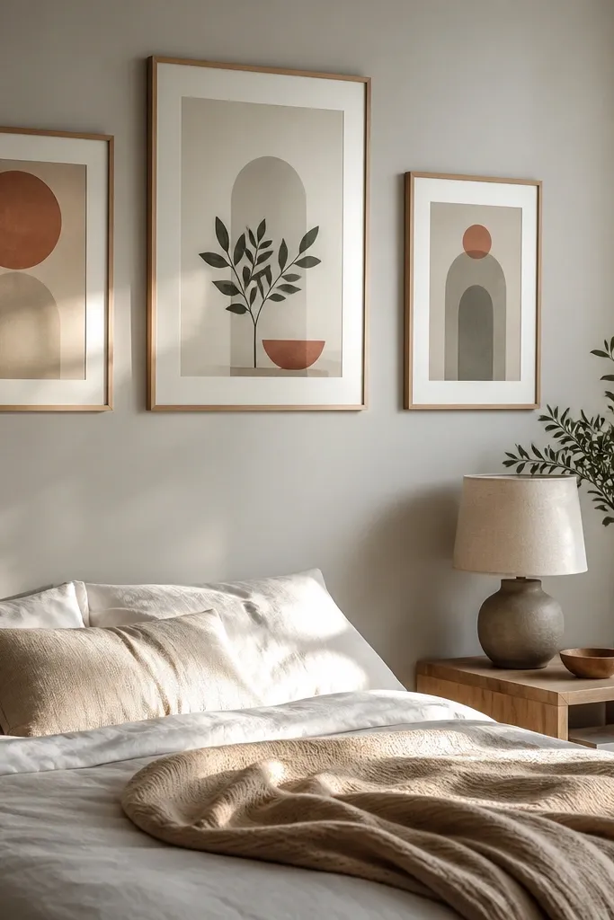 Cozy Bedroom Gallery Wall Ideas