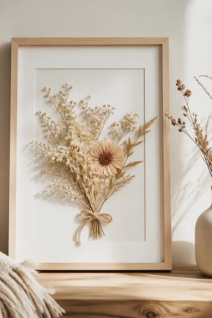Cozy Dried Flower Frame Ideas