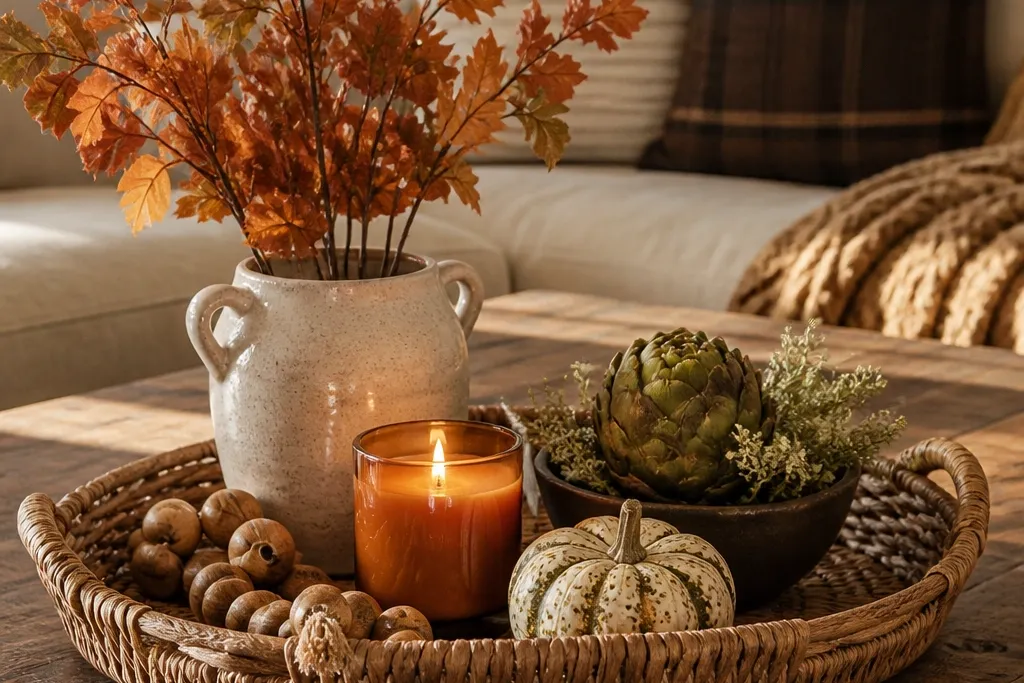 Cozy Fall Coffee Table Decor Ideas