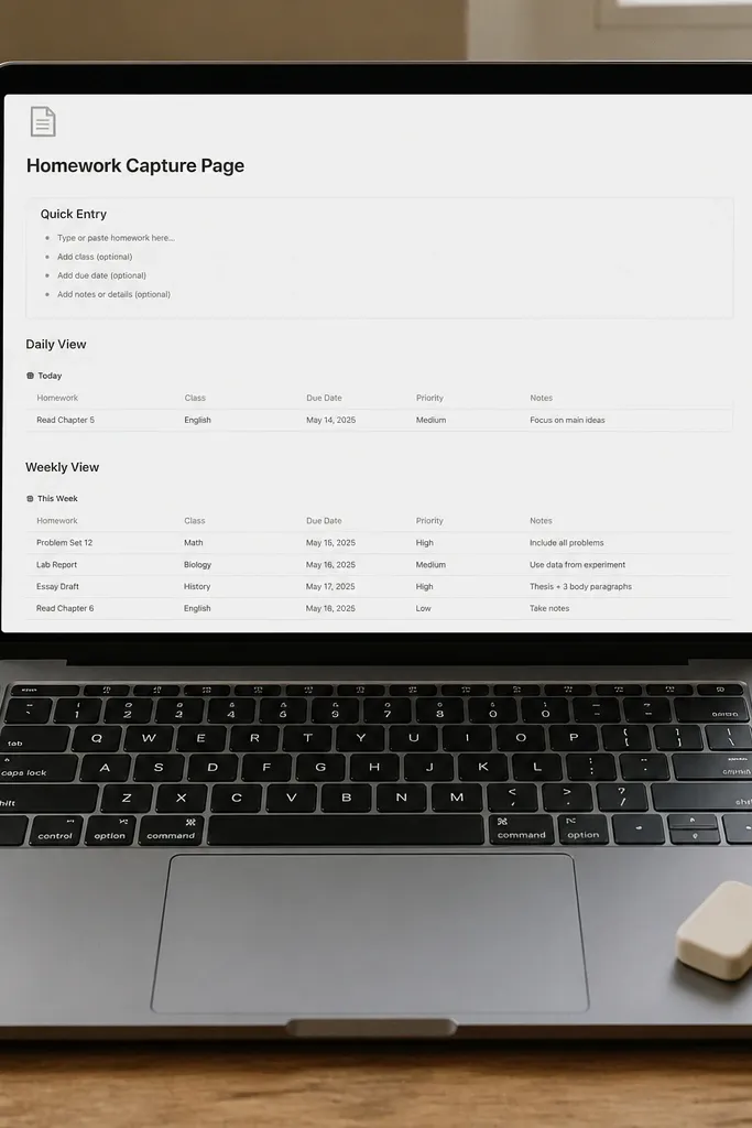 Simple input box area with sections for today, this week, and overdue items