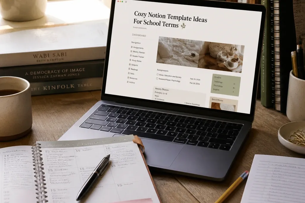 Cozy Notion Template Ideas For School Terms