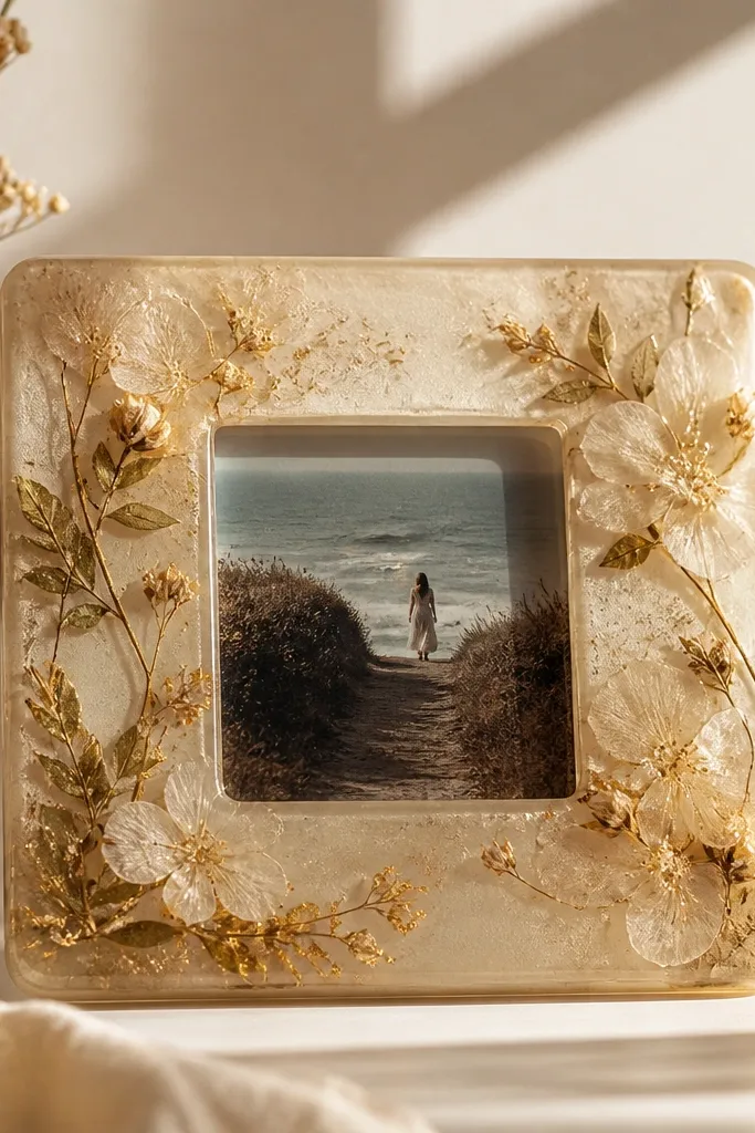 Cozy photo frame ideas with resin