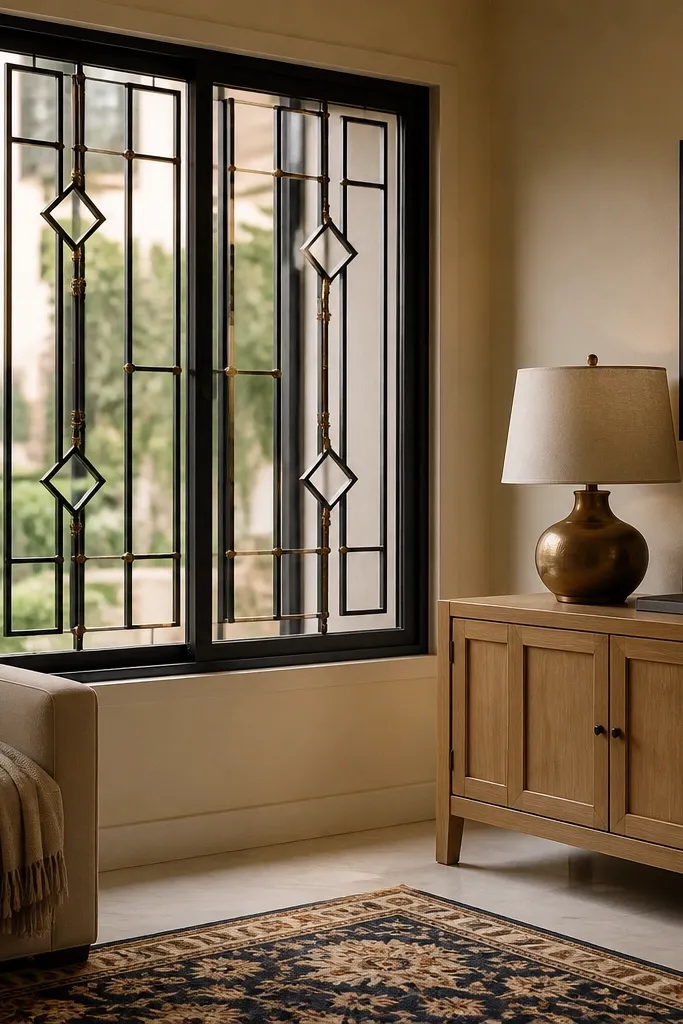 Cozy Safety Window Grill Design Modern