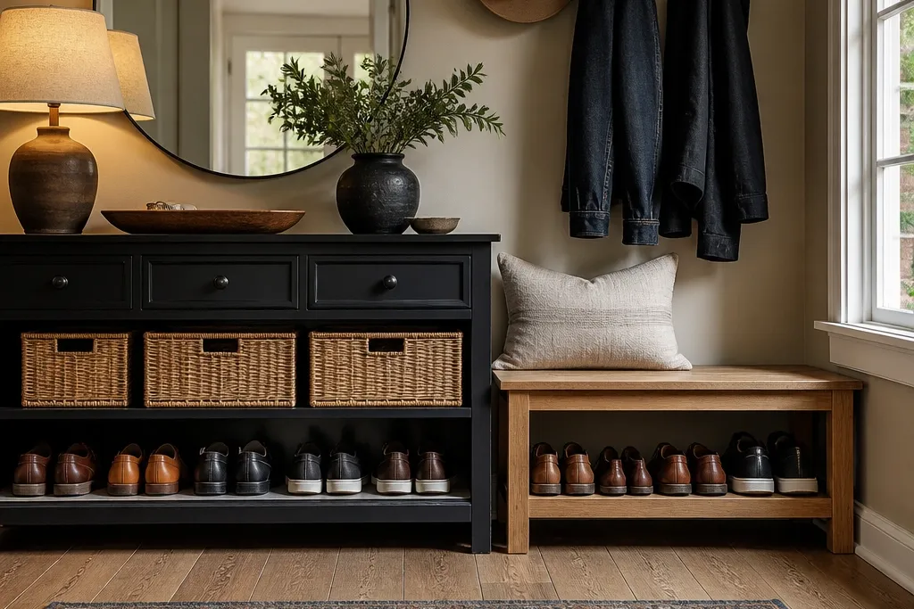 Cozy Shoe Storage Ideas for a Warm Entrance