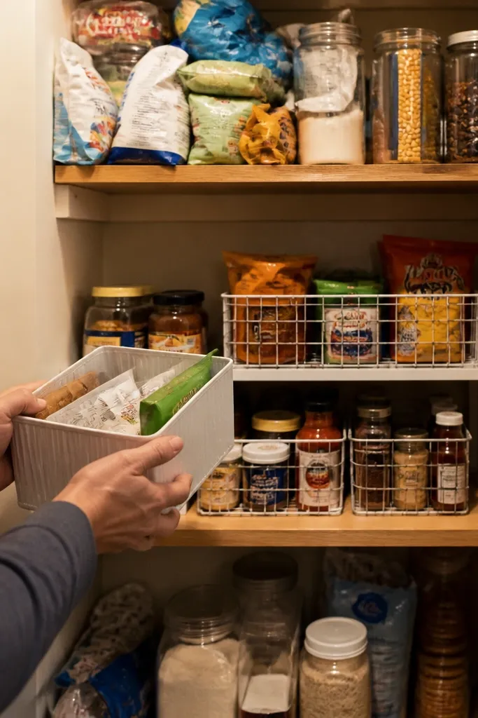 Cozy Small Pantry Shelf Ideas Before and After
