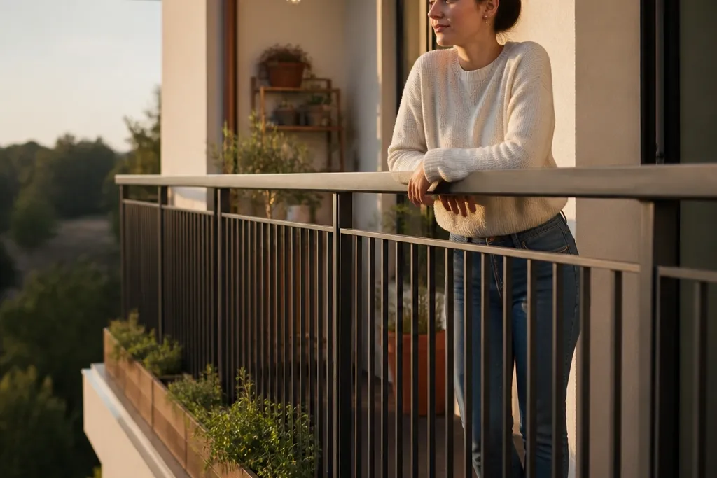 Cozy Steel Balcony Railing Design Ideas