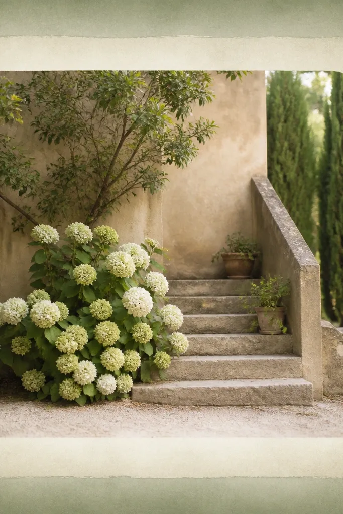 A sage green outer border that fades toward the center. Inside it, a lighter inner mat looks sun-bleached, with a subtle uneven edge.