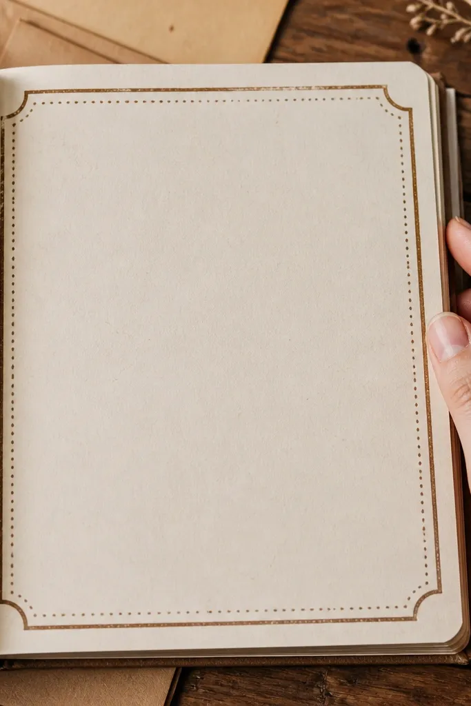 Border stickers that frame a journaling box with worn label edges