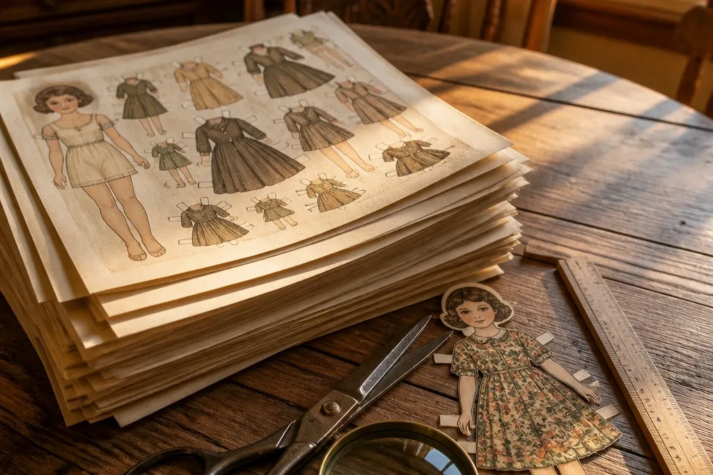 Cozy Vintage Paper Doll Printables to Cut Out
