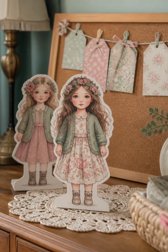 Cozy Vintage Paper Doll Printables to Cut Out