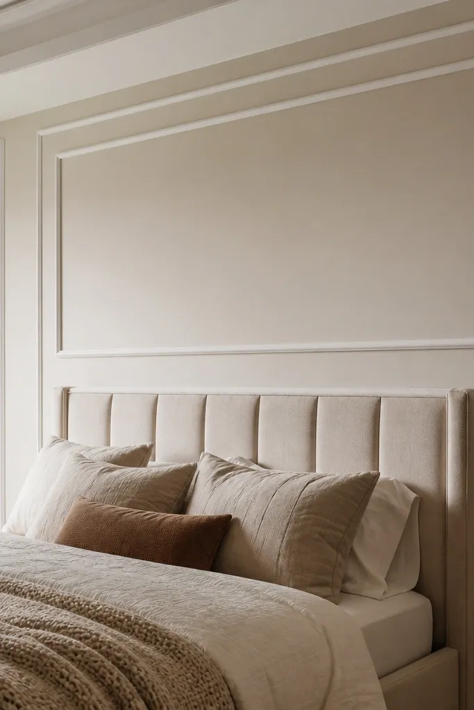 Wall with two nested rectangle frames repeated across panels