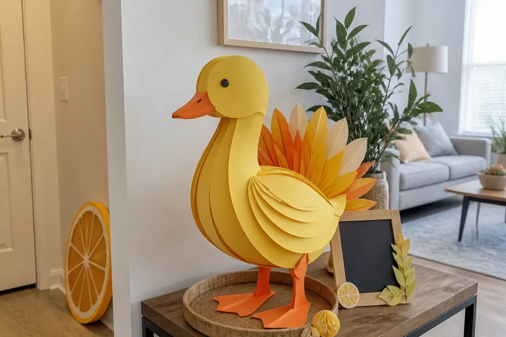 25 Renter-Friendly Paper Duck Accessories