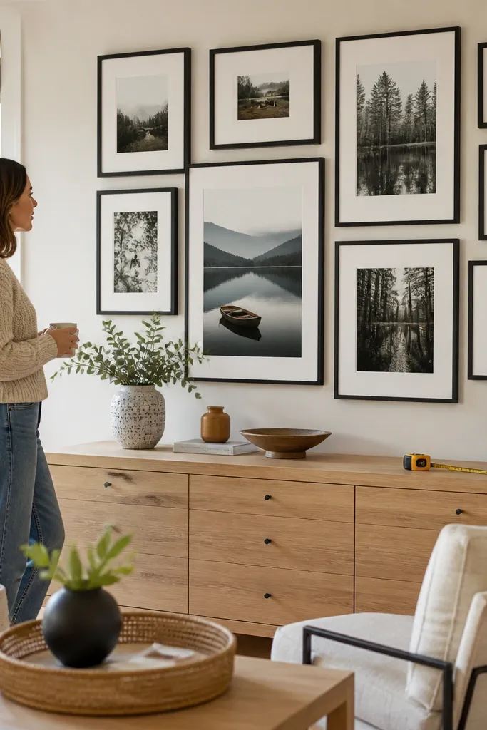 Curated Living Room Gallery Wall Ideas