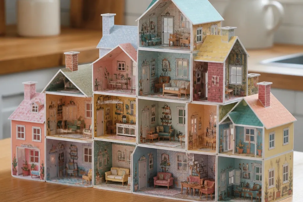 Cute Paper Doll House Templates To Print Free