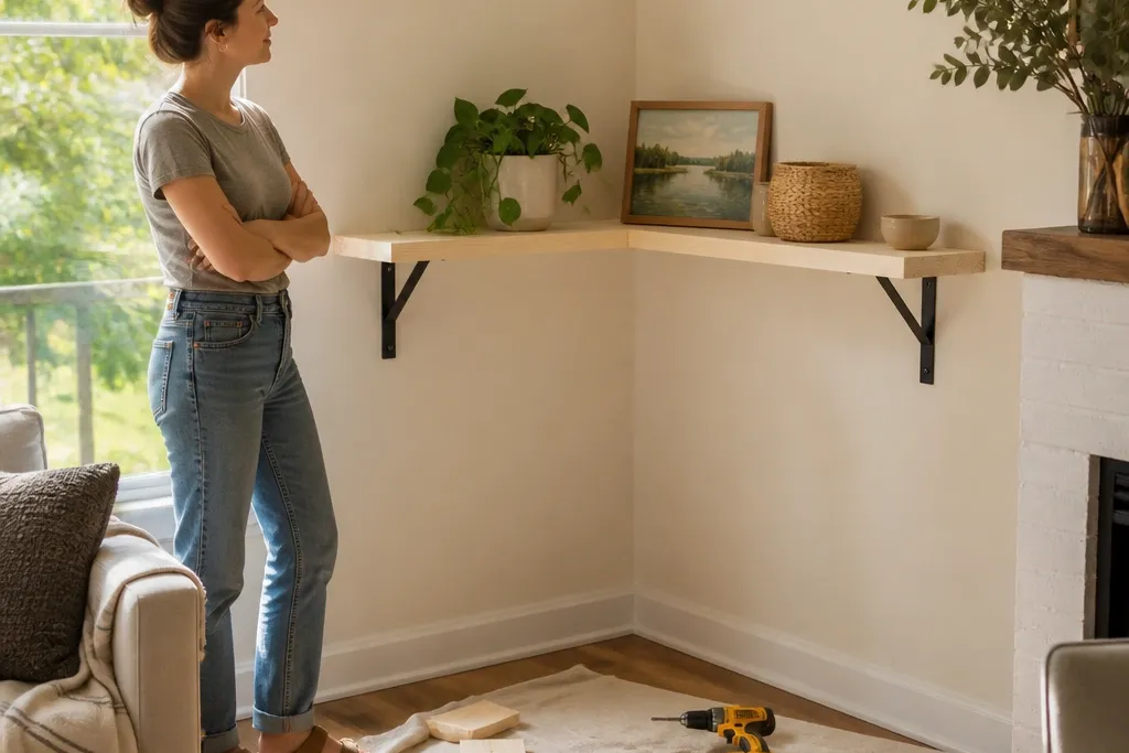 DIY Corner Shelves Under $30 in 5 Steps