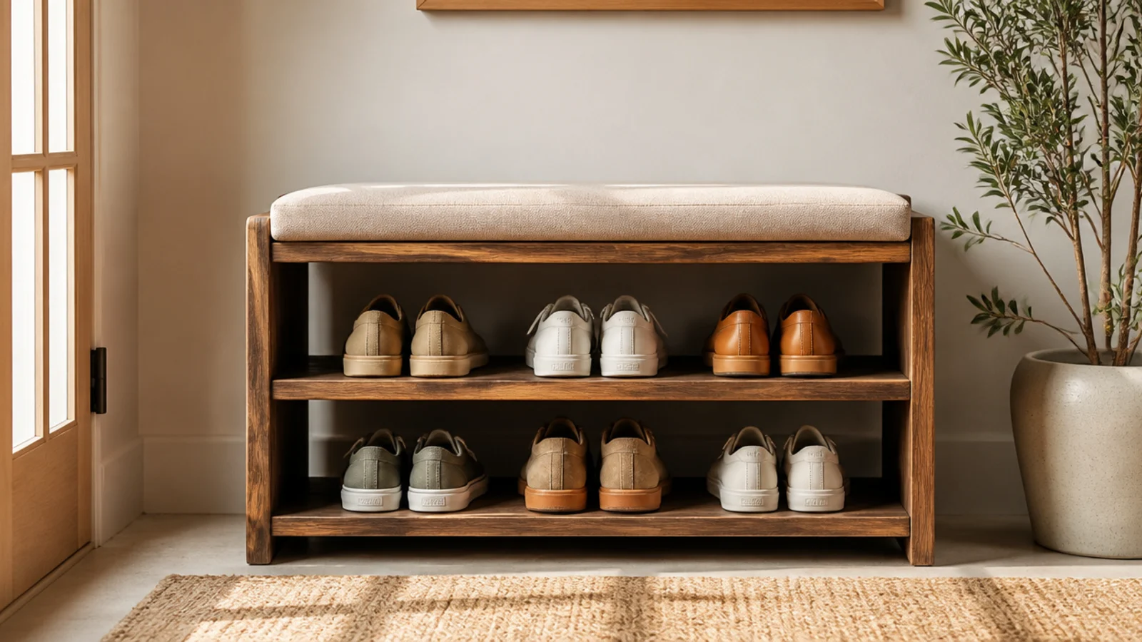 How to build a DIY shoe rack at home in 6 steps