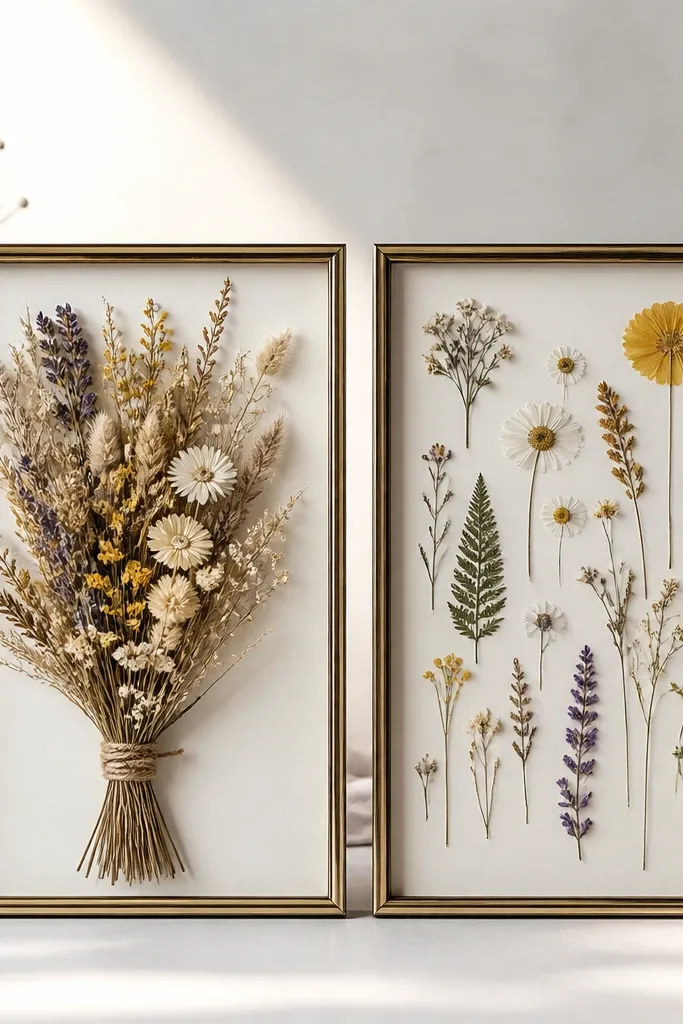 Dried Flower Frame vs Pressed Flower Frame