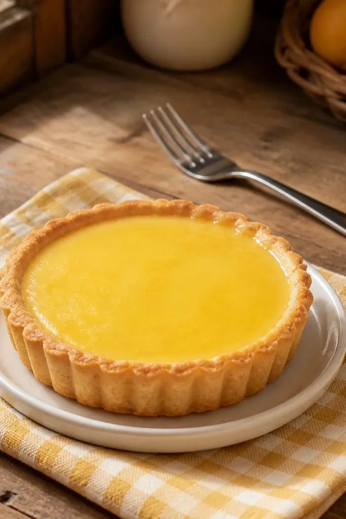 Yellow lemon tart paper squishy with crumbly crust ring and slice vibe