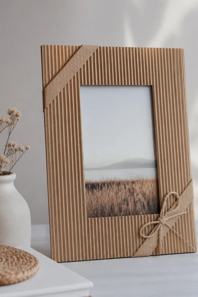 Easy cardboard photo frame ideas