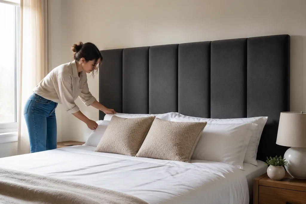 Easy Cheap DIY Headboard