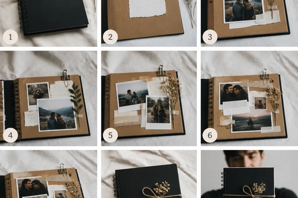 Easy step by step scrapbook ideas for boyfriend