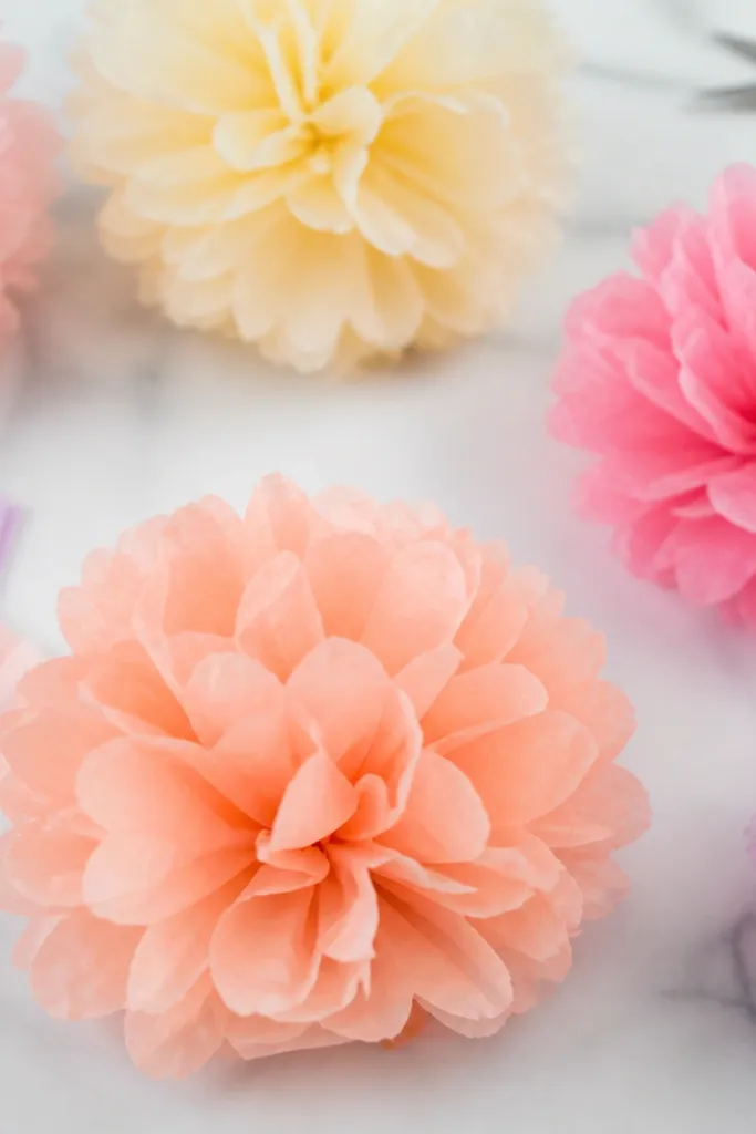 Easy Tissue Paper Flowers for Beginners