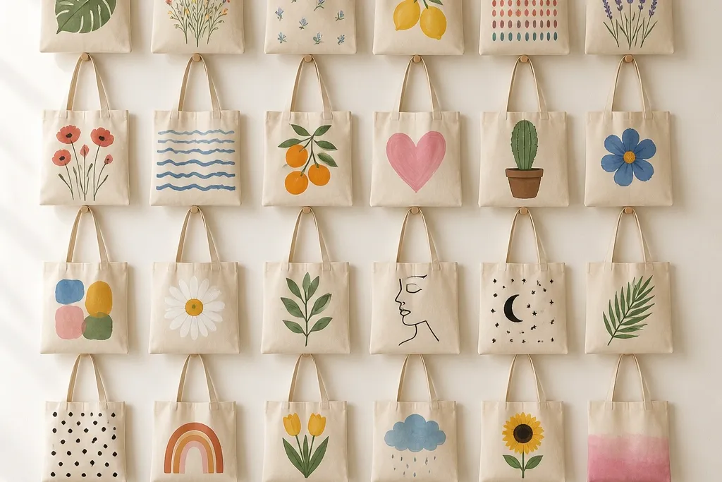 25 easy tote bag painting ideas for beginners