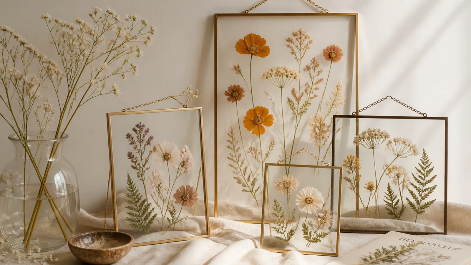 Flower frame design ideas, kept simple and modern
