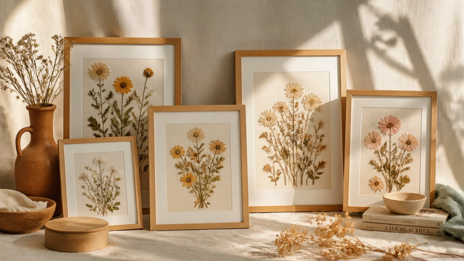 Flower mirror frame ideas to turn a plain mirror into art