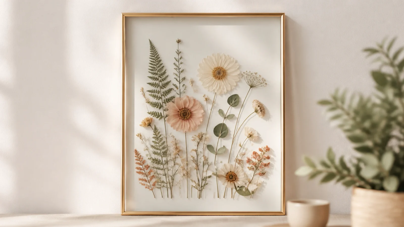 Flower mirror frame ideas to turn a plain mirror into art