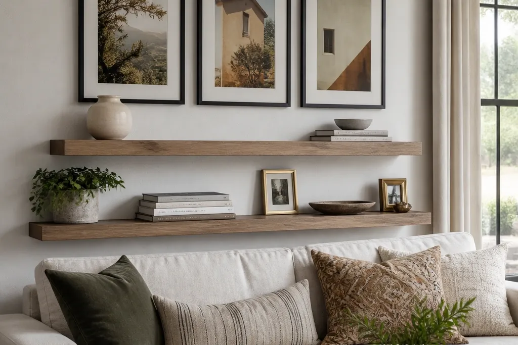 Gallery Wall With Shelves Ideas for Styling
