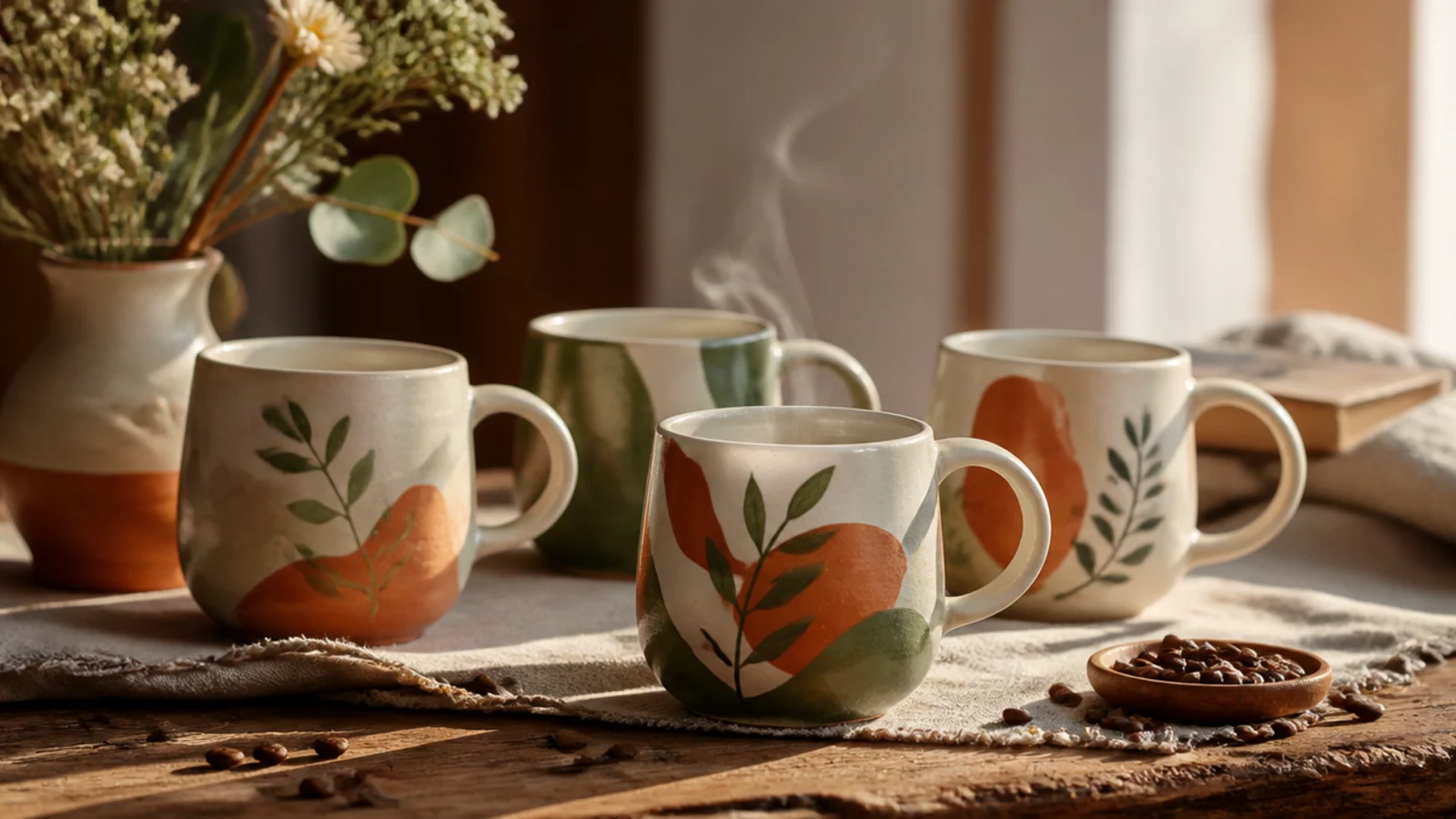 Glass mug painting ideas that play with the light