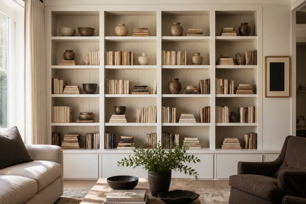 Good-Looking Aesthetic Built-In Shelves Living Room