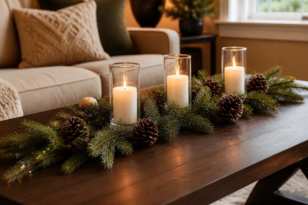 Good-Looking Coffee Table Christmas Decor Ideas