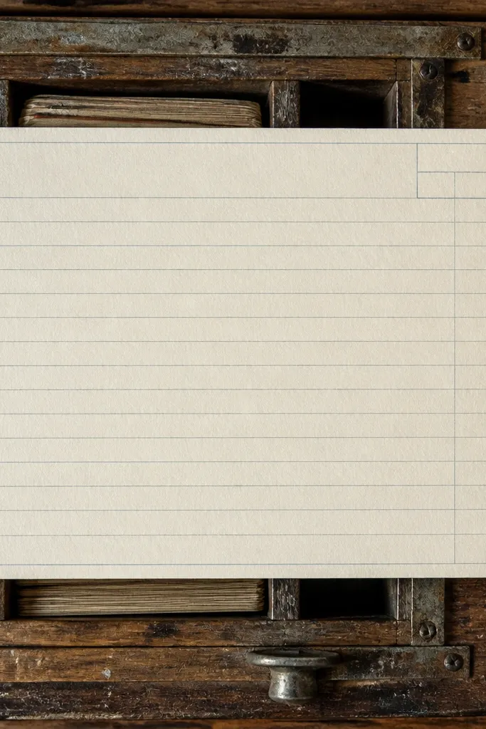 Cream paper with blue-gray lines and small date boxes in the corners