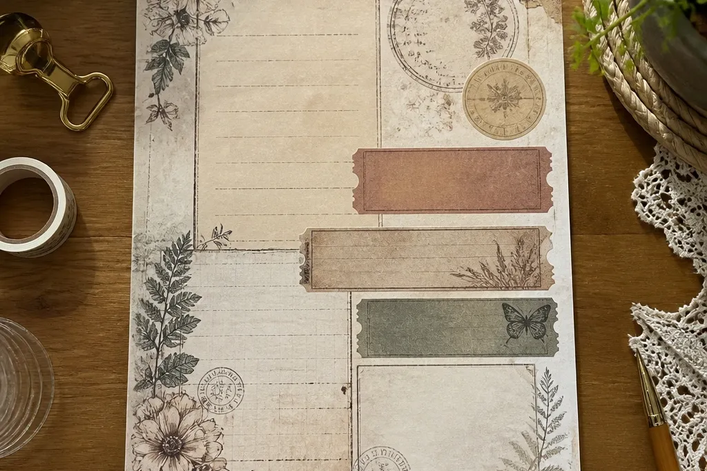 25 Good-Looking Vintage Stickers For Journal Pages