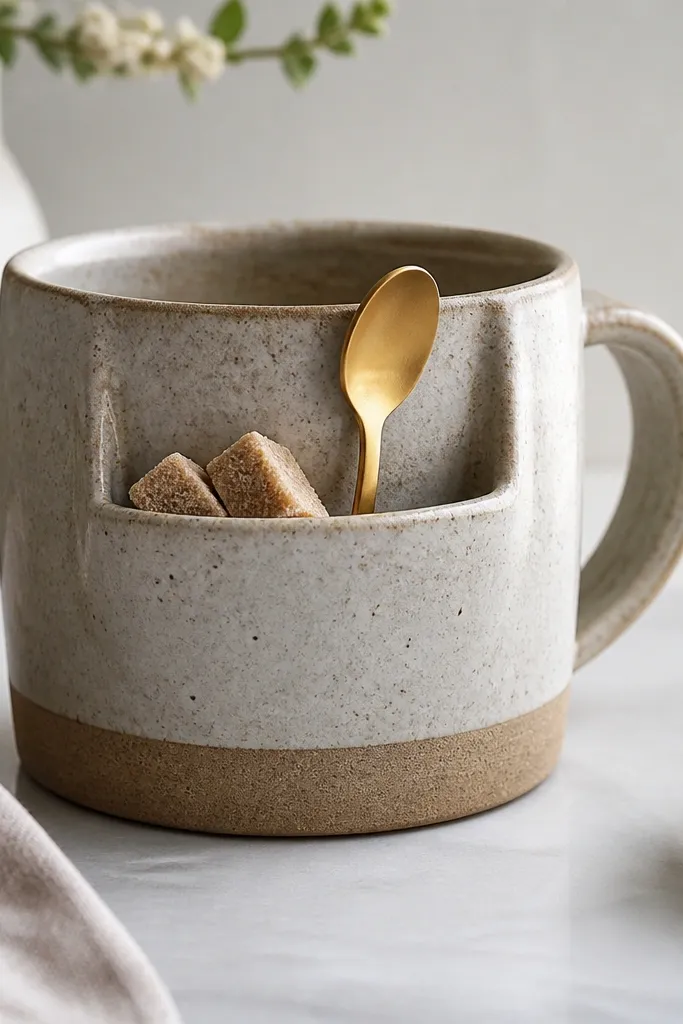 Handmade mug ideas with storage built in