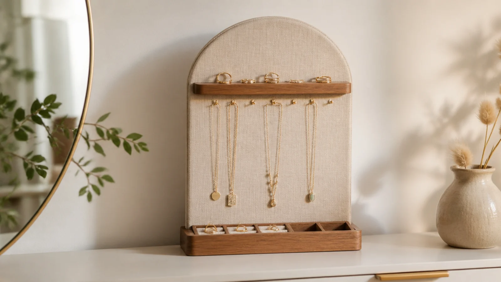 Hanging jewelry organizer ideas that keep everything visible