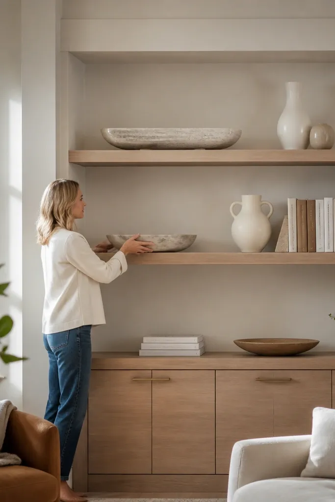 High-End Luxury Built-In Shelves Living Room Decor