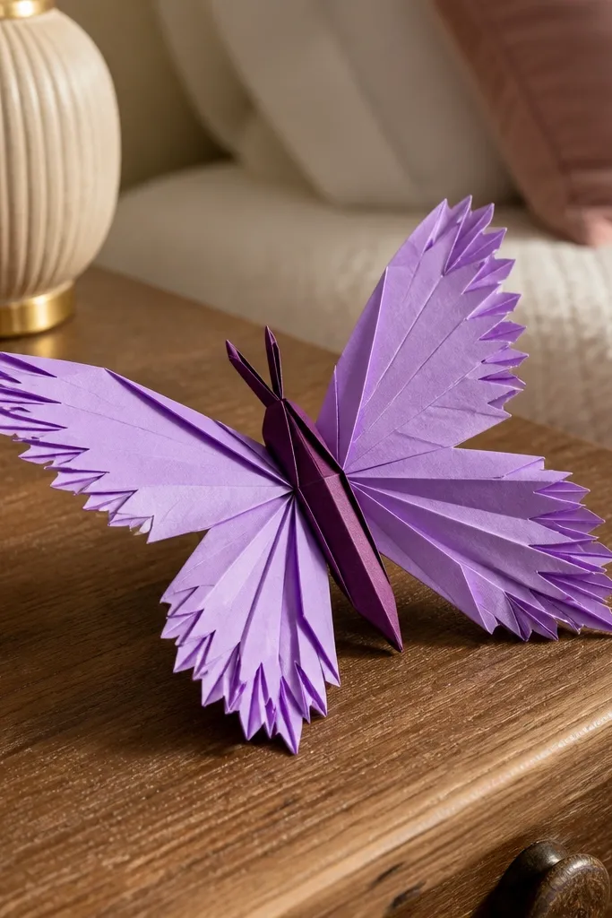 Butterfly with tiny layered fringe at wing tips and a slim body