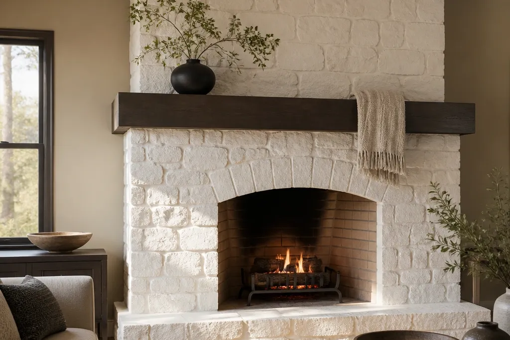 High-End Stone Fireplace Makeover Ideas