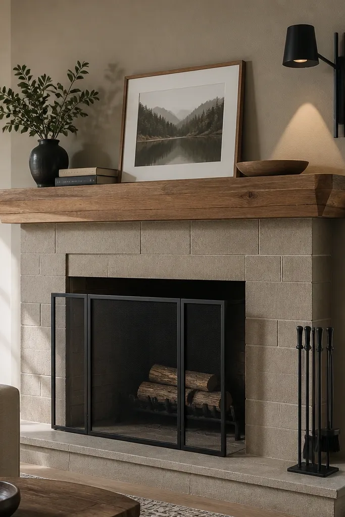 High-End Stone Fireplace Makeover Ideas