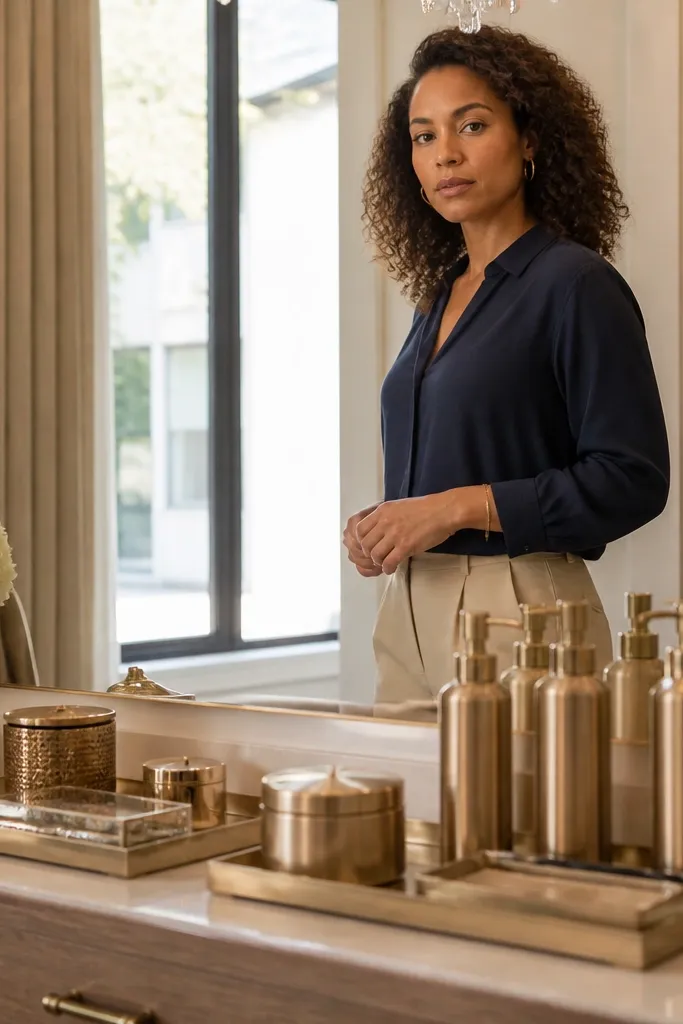 High-End Vanity Top Organization Ideas