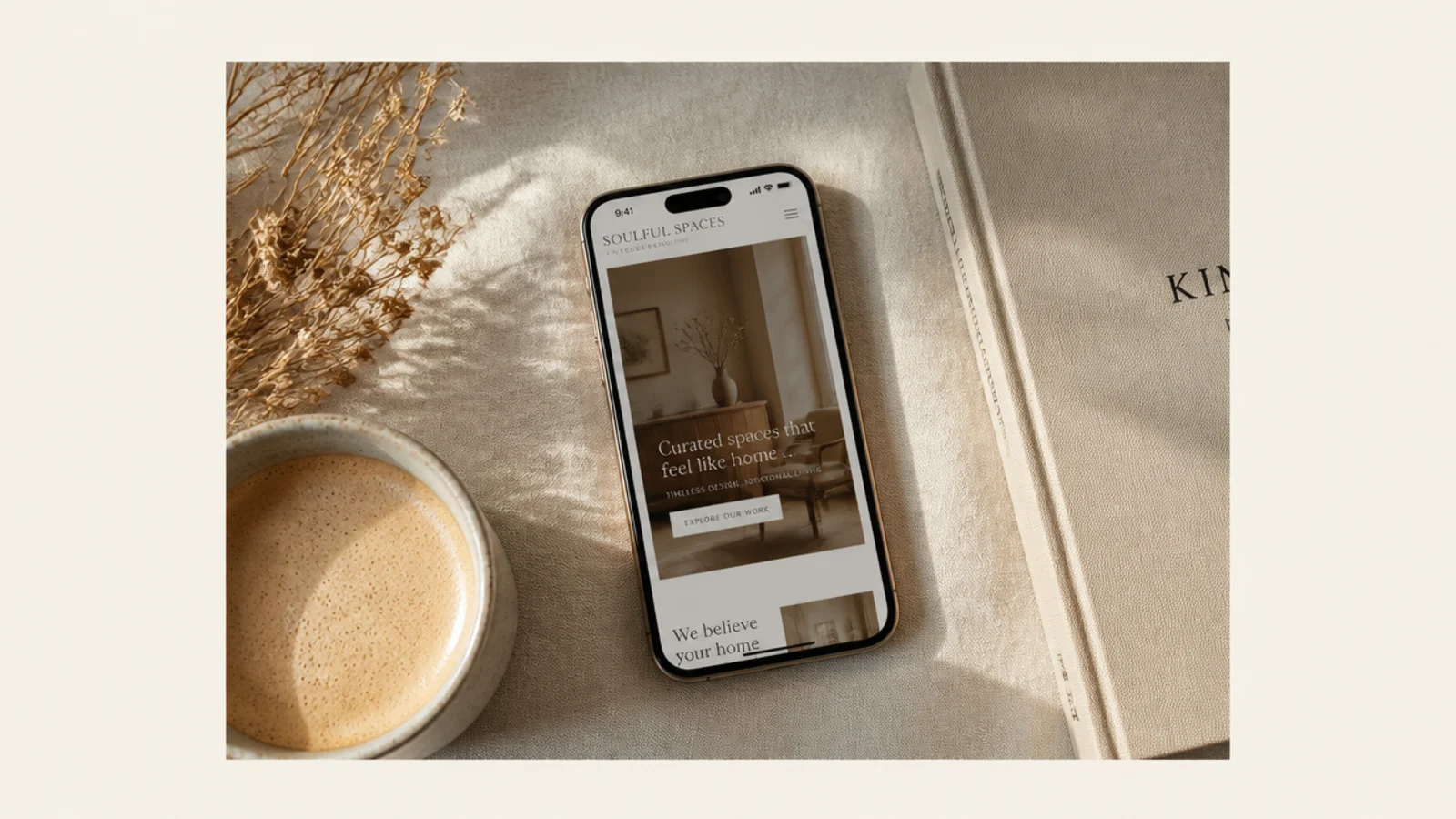 A photo floated on a cream background with an even thin border of blank space framing it on all sides.