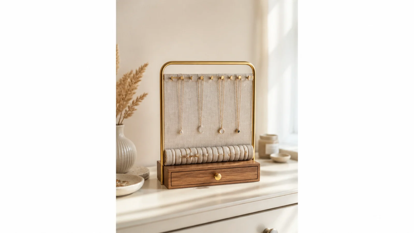 Aesthetic jewelry organizer ideas that look like a boutique