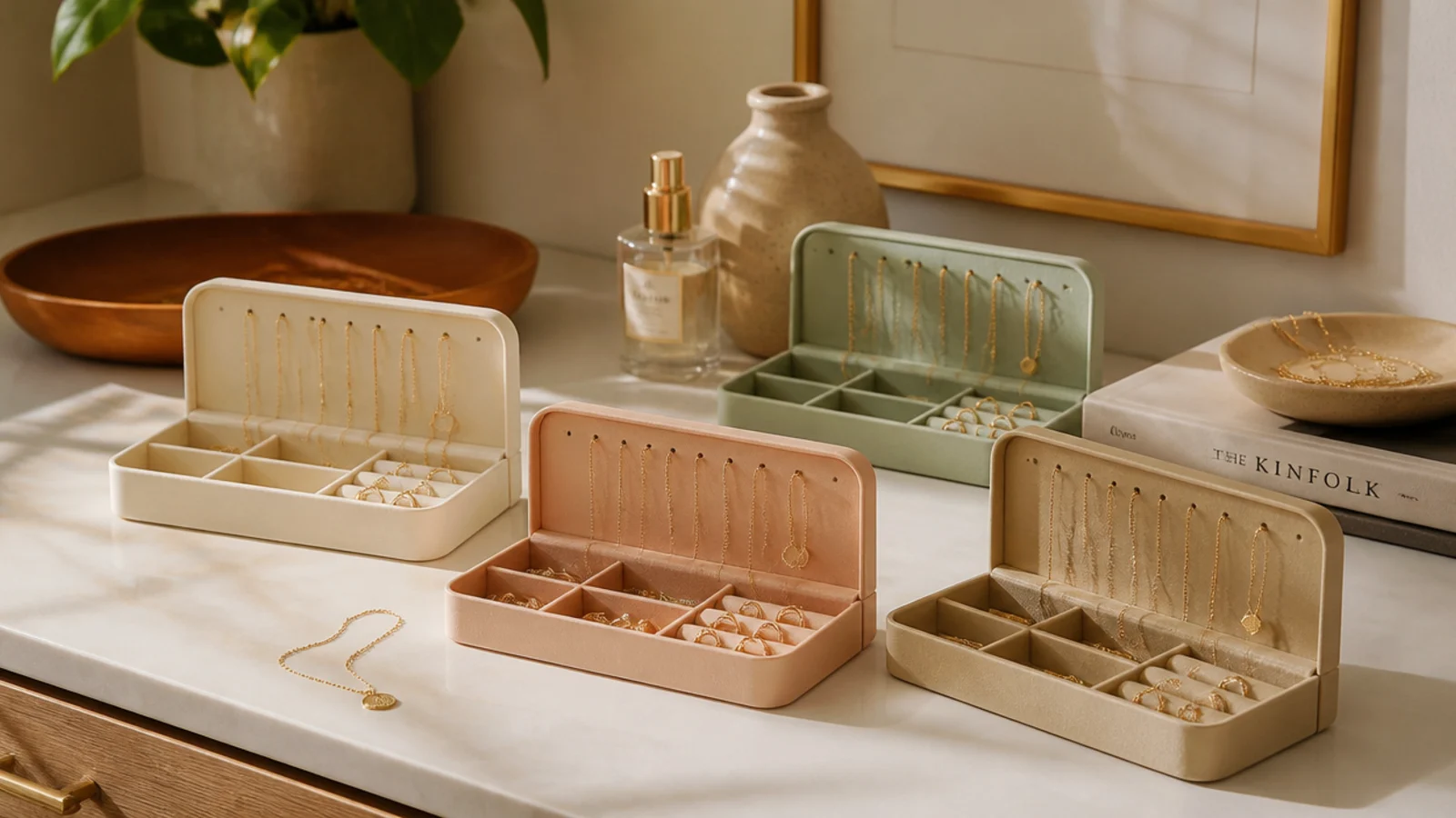 Jewelry organizer stand ideas for a polished vanity