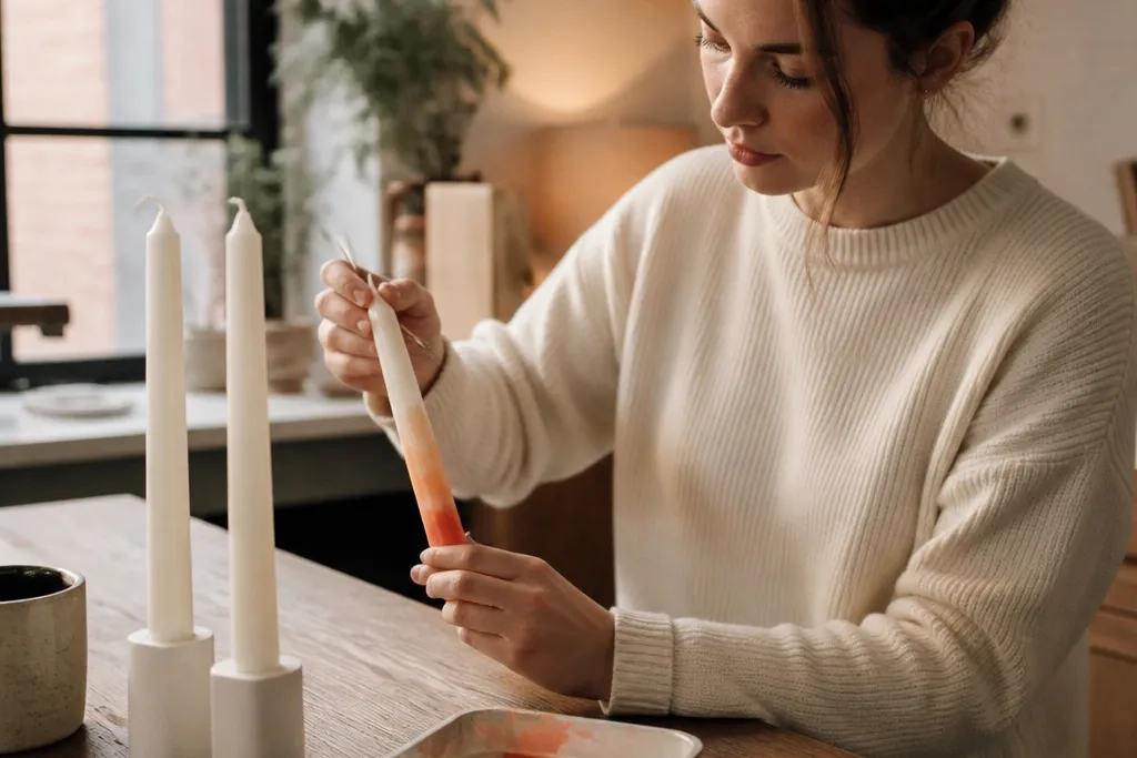 Low-Maintenance Candle Painting for Tapers