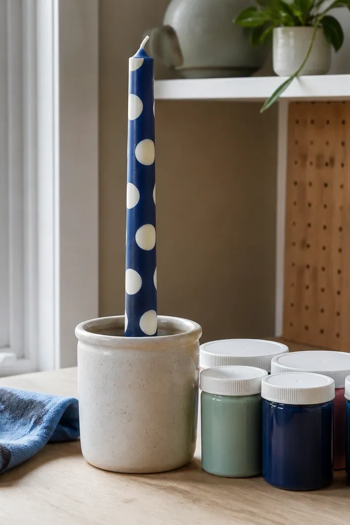 Low-Maintenance Candle Painting for Tapers