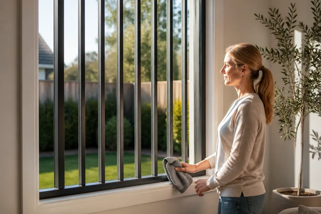 Low-Maintenance Modern Window Grill