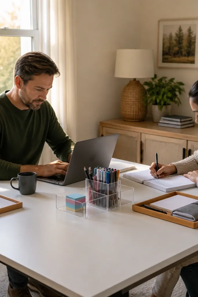 Low-Maintenance Shared Study Table Ideas